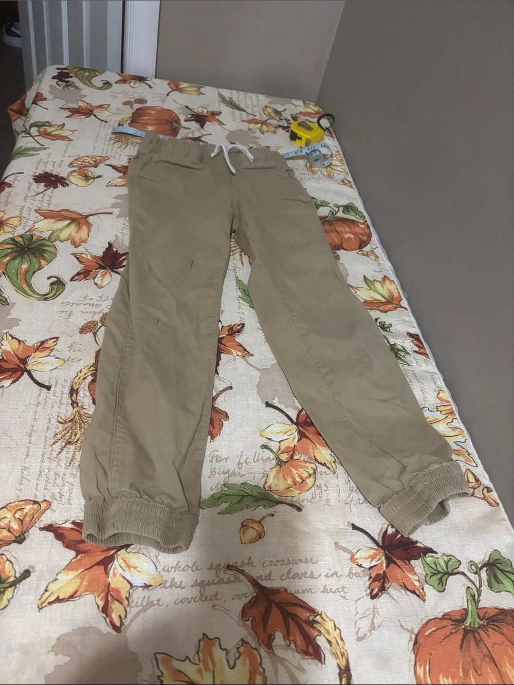 Place Boys Tan Drawstring Jogger Pants